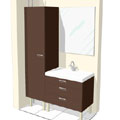 Fürdőszoba szekrény terv